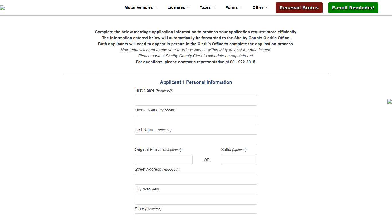 Tennessee County Clerk